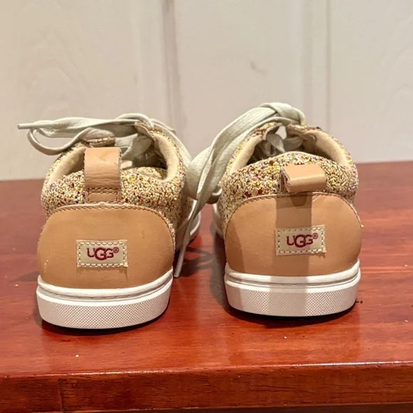 UGG Glitter Sneakers - Gold and Cream - Picture 3 of 5